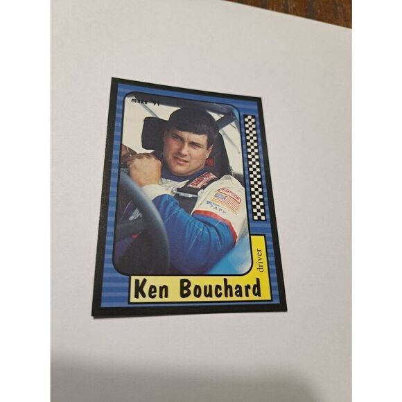 Vintage 1991 Maxx Ken Bouchard #13 Race Car Nascar Trading Card - Picture 1 of 2